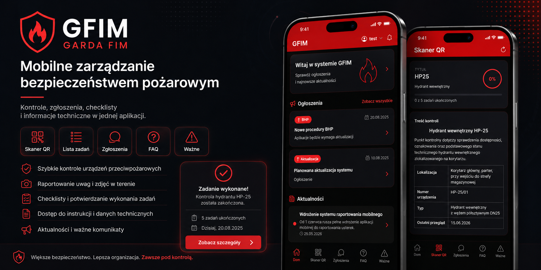 Garda FIM – mobilne zarządzanie bezpieczeństwem pożarowym